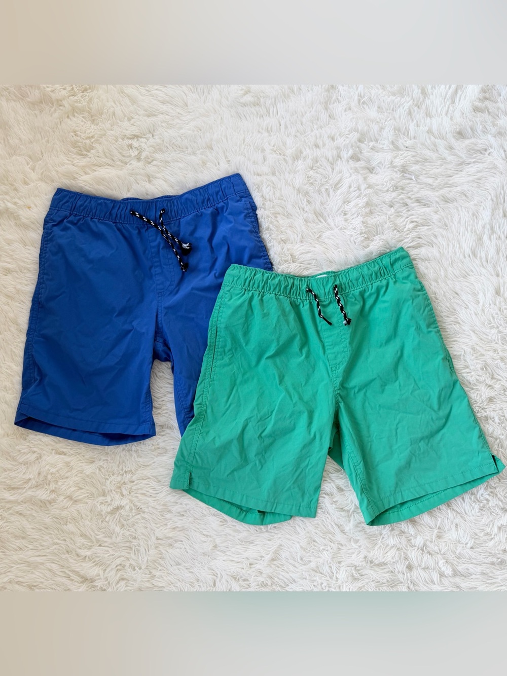 GAP KIDS Bright Teal Elastic Waist Hybrid Shorts